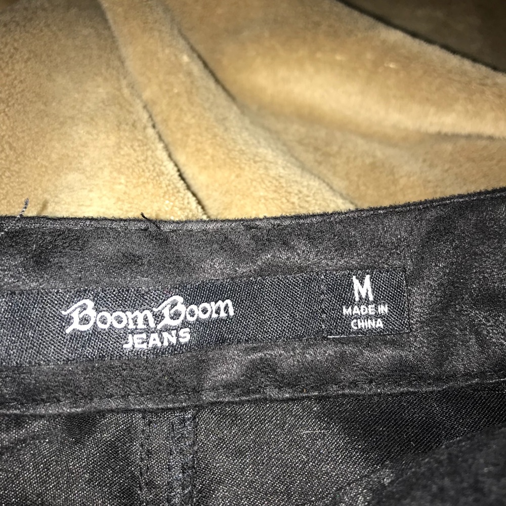 Boom Boom Jeans suede button up skirt